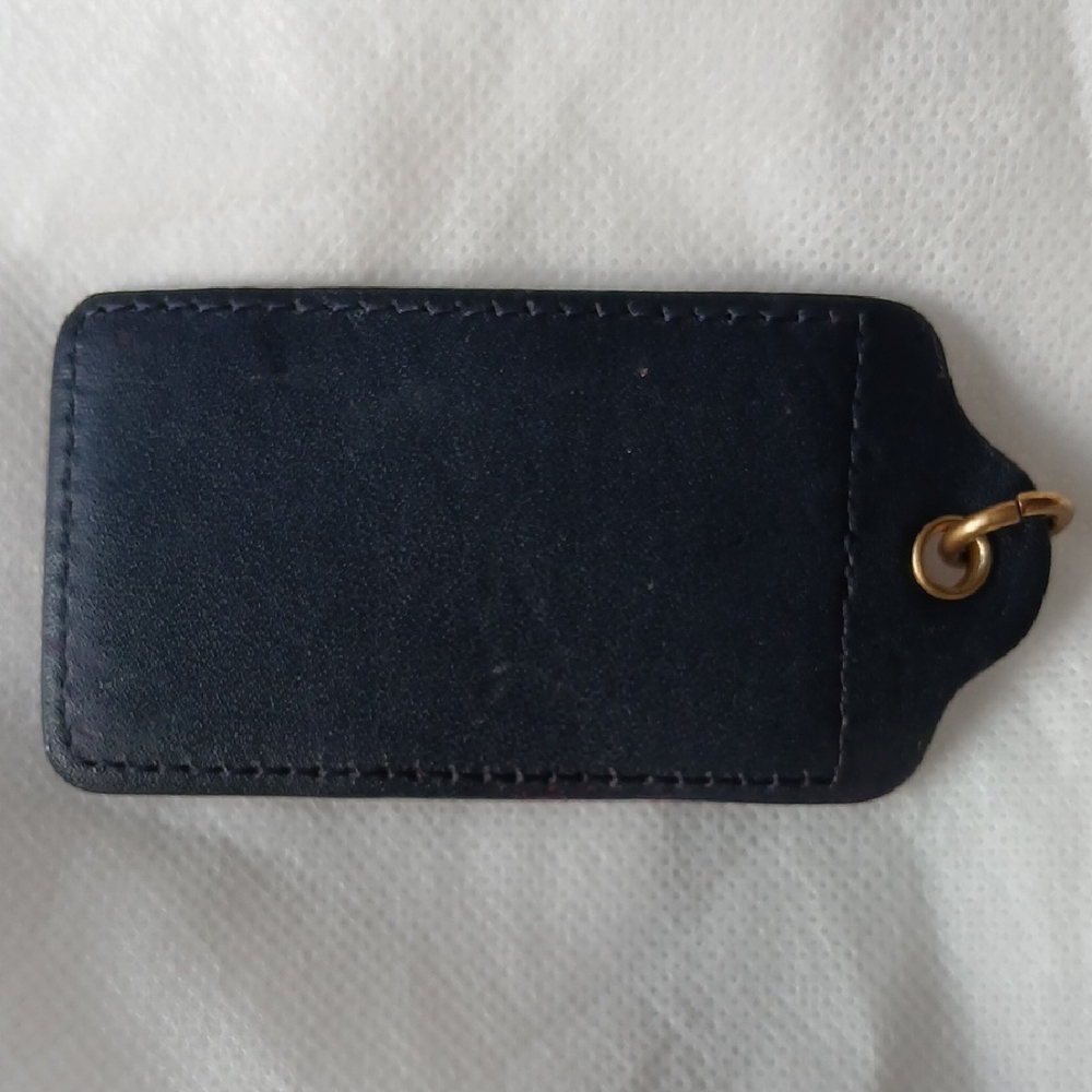 Coach Fuchsia and Navy Card Holder - Picture 2 of 7